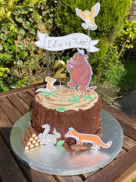 Gruffalo Cake Topper, Gruffalo 2nd Birthday, Gruffalo Themed Birthday Party, Gruffalo Party Food, Gruffalo Birthday Cake, Gruffalo Party Decorations, Gruffalo Birthday Party, Gruffalo Cake, Gruffalo Party