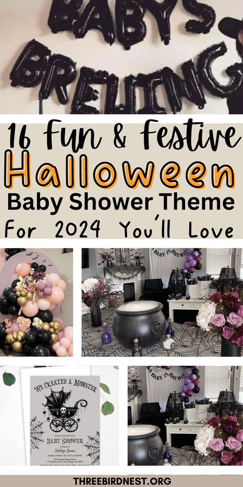 Ideas - This Little Nest Halloween baby shower themes that you'll love. If you're a fan of Halloween and you're going to throw a baby shower this fall we have all the cutest themes for your special day.  They are festive and spooky. Pick your theme for your Halloween baby shower right now by clicking the pin.  Halloween baby shower, Baby shower fall themes, fun Halloween baby shower ideas. October baby shower ideas, Baby Shower Ideas October, Witch Baby Shower Ideas, Witchy Baby Shower Ideas, Gothic Baby Shower Ideas, Goth Baby Shower Ideas, Spooky Baby Shower Ideas, October Baby Shower Ideas, Halloween Baby Shower Ideas, Monster Baby Showers