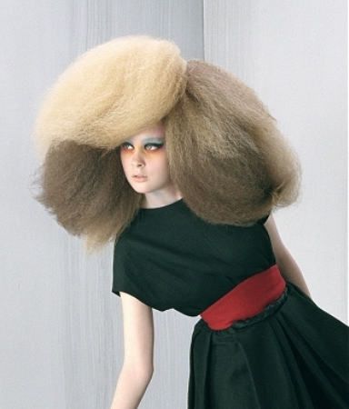 Avant Garde Hairstyles, Poofy Hair, Frizzy Curly Hair, Avant Garde Hair, Haute Hair, Crimped Hair, Editorial Hair, Short Wavy Hair, Curly Hair With Bangs