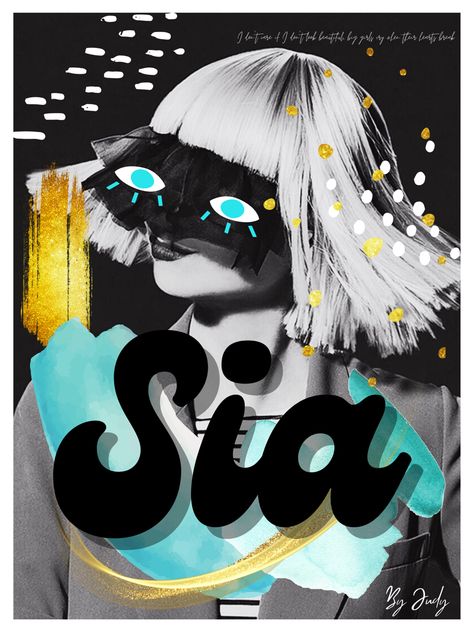 Sia Wallpapers Aesthetic, Sia Poster, Sia Aesthetic, Posters Room Aesthetic, Sia Music, Aesthetic Festival, Bedroom Decor Wall Art, Dream Logo, Singer Art