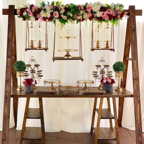 Dessert Backdrop, Elegant Dessert Table, Rustic Dessert Table, Cake Display Table, Rustic Party Decor, Drop Cake, Outdoor Bride, Dessert Table Backdrop, Wedding Backyard Reception