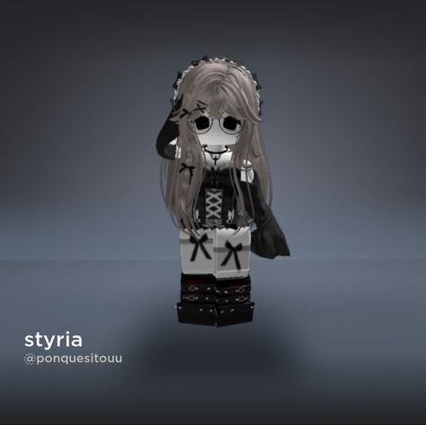 Roblox Goth Avatar, Goth Roblox Avatars, Skins Aesthetic, R6 Fits, Minecraft Skins Aesthetic, Roblox R6, Roblox Ava, Goth Princess, Outfit Roblox