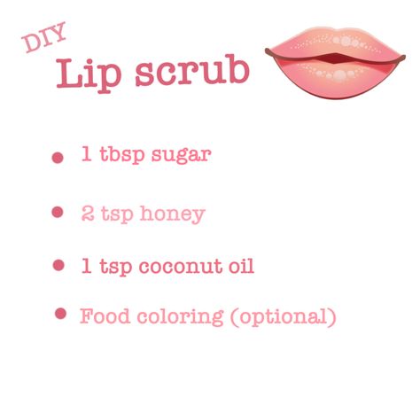 Homemade Lip Scrub Recipe Sugar Easy Diy, How To Make Homemade Sugar Scrubs, Cosmetic Business Ideas, Homemade Lip Scrubs, Homemade Scrubs, Obličejové Masky, Diy Lip Scrub, Diy Body Scrub Recipes, Diy Sugar Scrub Recipe