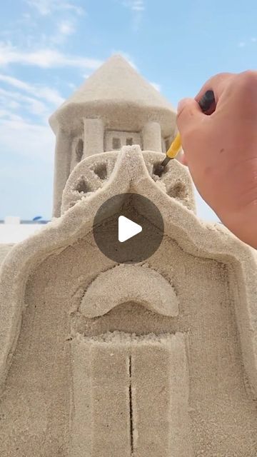 Sand Castle University | What a process!   #sand #sandcastle #sandsculpture #sandart #process #architecture #beachart #satisfying #sculpture #oddlysatisfying #lea... | Instagram How To Build A Sand Castle, Sand Castle Ideas Easy, Sand Sculpture, Sand Building Ideas Beach, Sand Castles, Sandcastle Ideas, Sand Castle Ideas, Beach Sand Castles, Sand Art Projects