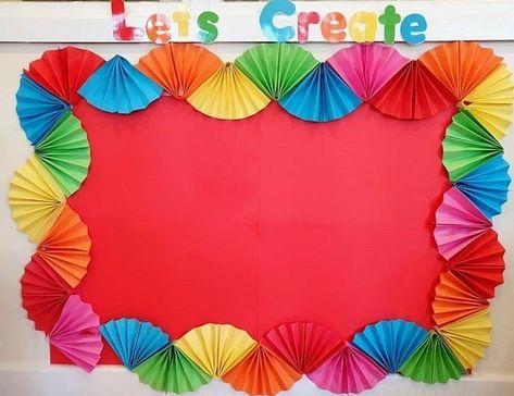 Rainbow Classroom Theme Decor, Preschool Decor, Diy Classroom Decorations, School Board Decoration, Preschool Classroom Decor, Kindergarden Activities, Bulletin Board Borders, Preschool Arts And Crafts, Classroom Display