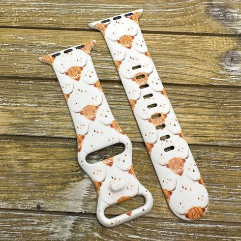 Samsung Watch Bands, Western Things, Cute Apple Watch Bands, Western Stuff, Cowgirl Accessories, Highland Cow Print, Looks Country, Smart Jewelry, All Band