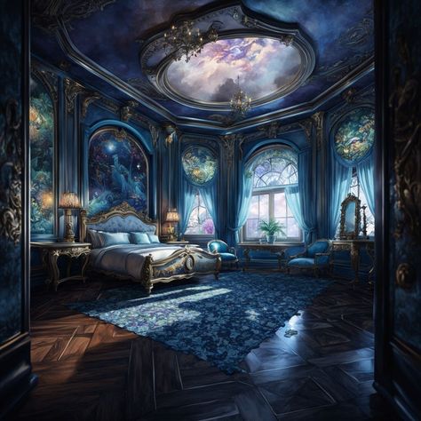 Royal Bedroom Concept Art, Royal Bedroom Design, Gothic Interior Design, Fairytale Bedroom, Castle Rooms, Royal Bedroom, Castle Bedroom, Gothic Interior, Fantasy Bedroom