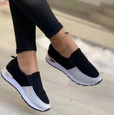 Large Size Women'S Shoes 2022 Summer Round Toe Thick Heels Women'S Sandals Breath Mesh Platform Shoes Women Flats Zapatos Mujer Flat Sneakers Women, Ladies Sneakers, Female Shoes, Womens Boat Shoes, Orthopedic Shoes, Lace Up Wedges, Sport Shoes Women, Walking Shoes Women, Casual Flat Shoes