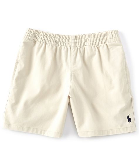 From Polo Ralph Lauren, these shorts feature:Elastic waistTwo slanted front pocketsContrasting polo player embroidery on one legapprox. 9-11" short lengthSize 4/4T has a 5 1/2" rise and a 4 1/4" inseamCottonMachine wash; tumble dryImported.Due to the natural characteristics of this material, the coloring may rub off on to fabrics and upholstery Preppy Boys, Polo Ralph Lauren Shorts, Guys Clothing Styles, Boys Summer Outfits, Boys Shorts, Ralph Lauren Boys, Mens Fashion Casual Outfits, Ralph Lauren Shorts