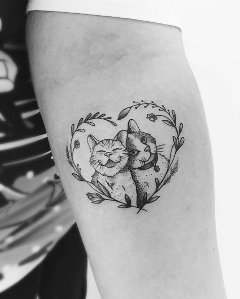 Cute Cat Tattoo, Cat Tattoos, Wolf Tattoo Design, Cat Tattoo Designs, Tattoos Designs, Little Tattoos, Trendy Tattoos, Dog Tattoos, Piercing Tattoo