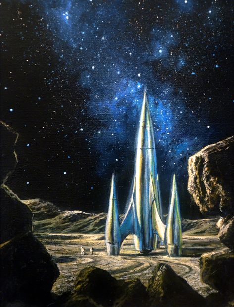 Bob Eggleton, Retro Spaceship, Retro Futuristic Spaceship, 60s Sci Fi Art Retro Futurism, Retro Rocket Ship, Vintage Space Poster Retro Futurism, 70s Science Fiction Art, 1950s Space Art Retro Futurism, Vintage Spaceship