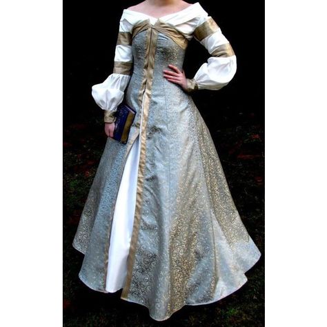 For Sale Susan's Narnia Dress Brielle's Notions ❤ liked on Polyvore featuring costumes, blue costume and blue halloween costume Narnia Dresses, Narnia Costumes, Medieval Gown, Medieval Clothes, Medieval Dress, Medieval Clothing, Costume Intero, Medieval Fashion, Fantasy Dress