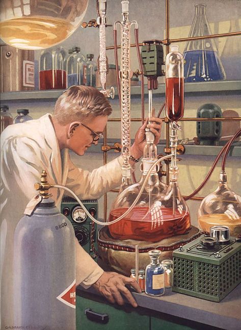 Chimestry Art, Science Pictures, Chemistry Art, Advertising Archives, Science Illustration, Art Of Manliness, Wonder Book, Chemistry Labs, Laboratory Science