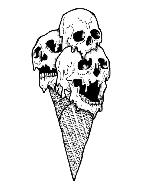 Line Art Halloween, Tattoos Designs Drawings, Halloween Line Art, Cover Ups Tattoo, Ice Cream Tattoo, Skull Svg, Tattoo T Shirts, Tattoo Cover, Line Art Tattoos