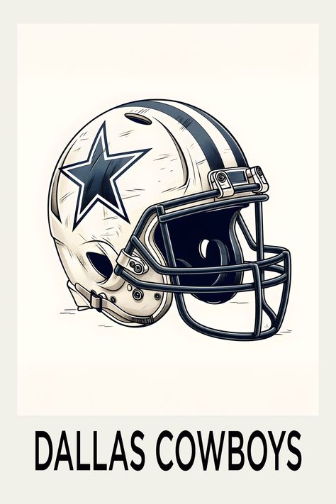 Dallas Cowboys, NFL Wall Art, American Football Fan Print, Football Coach Gift, Sports Poster, Football Birthday Decor, NFL Poster Cowboys Art Football, Nfl Poster, Football Coach Gifts, Poster Football, Cowboys Nfl, Sports Poster, Football Birthday, Cowboys Football, Cowboy Art