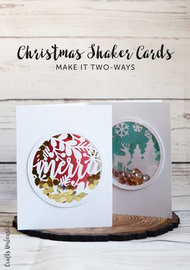 Diy Shaker Cards, Christmas Paper Crafts For Kids, Christmas Shaker Cards, Cricut Christmas Cards, Craft Workshop, Cricut Christmas Ideas, Christmas Paper Crafts, Homemade Christmas Cards, Christmas Tree Cards