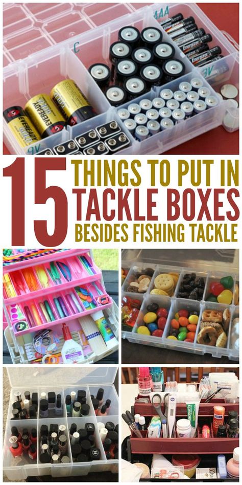 15 Things to Put in a Tackle Box Besides Fishing Tackle. Most popular organization ideas! Organizer Tips, Organiser Son Dressing, Box Hacks, Diy Organizer, Crazy House, Organisation Hacks, Household Organization, Home Organisation, Tackle Box