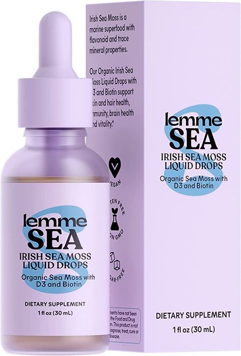 Avoid the texture and seaweed taste of sea moss gel with these drops that taste like honey! Irish Sea Moss, Vegan Vitamins, Organic Vitamins, Trace Minerals, Skin Nails, Irish Sea, Hair Skin Nails, Sea Moss, Nail Health