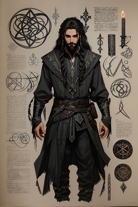 Shadow Sorcerer, Warlock Costume, Shadar Kai, Dnd Sorcerer, Fantasy Wizard, Cosplay Armor, D&d Dungeons And Dragons, Dungeons And Dragons Homebrew, Character Design Male