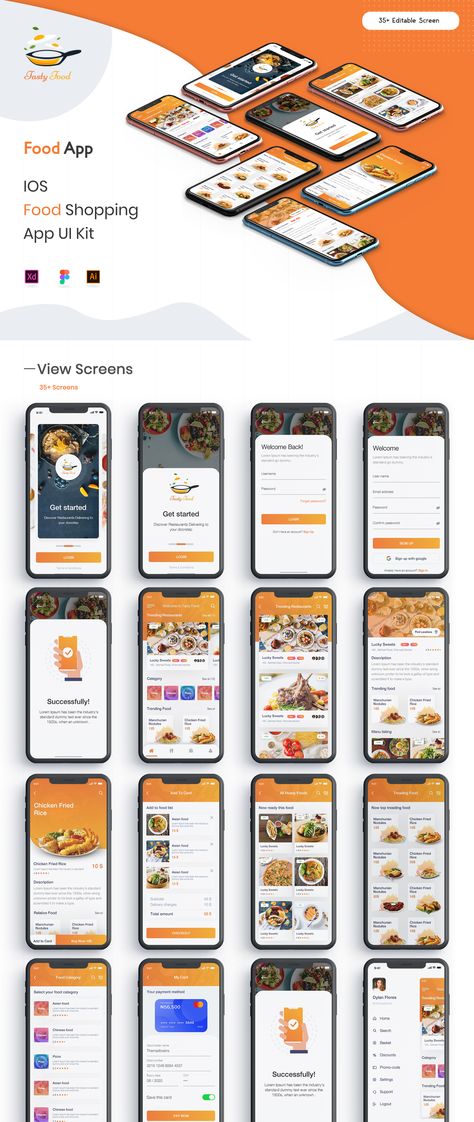 Food Ordering App, Restaurant App, Food Order, Apps Design, Photoshop Sketch, Food Delivery App, Mobile App Design Inspiration, App Interface Design, Meditation Apps