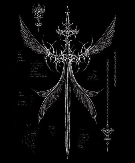 Gothic Spinal Tattoo, Sigil Back Tattoo, Goth Spine Tattoo, Spinal Tattoo, Typography Logo Inspiration, Knight Tattoo, Sigil Tattoo, Tattoo Concepts, Dark Art Tattoo