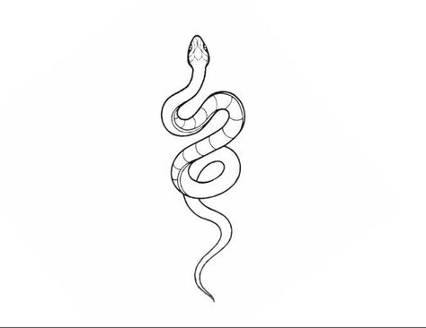 Snake Mini Tattoo, Mini Tattoos Snake, Minimalist Snake Tattoo Simple, Fineline Snake Tattoo, Tattoo Design Snake, Simple Snake Tattoo, Snake Outline, Sagittarius Tattoo Designs, Small Snake Tattoo