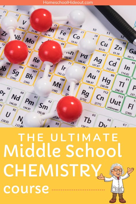 Montessori Middle School, Homeschool Chemistry, Homeschool Middle School Curriculum, Learn Chemistry, Middle School Chemistry, Secular Homeschool, Chemistry Projects, High School Project, Homeschool Middle School