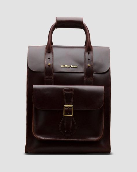 Brando Leather Backpack | Shop All | Dr Martens Official Site Brown Dr Martens, Dr Martens Store, Backpack Craft, Small Leather Backpack, Brown Leather Backpack, Doctor Bag, Raffia Bag, Small Backpack, Belt Size