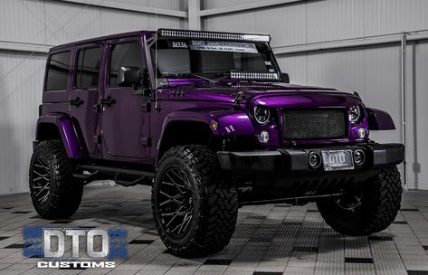 Purple Jeep Wrangler, Jeeps Wrangler, Jeep Wrangler Interior, Purple Jeep, 4 Door Jeep Wrangler, Black Jeep, Dream Cars Jeep, Luxurious Cars, Jeep Rubicon