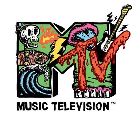 Mtv Wallpaper, Skate Logo, Mtv Music Television, Mtv Logo, Wallpaper Retro, Logo Wallpaper, Skateboard Design, Pop Art Wallpaper, Wallpaper Iphone Quotes