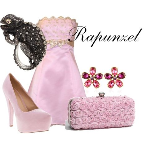 Rapunzel - Polyvore Realistic Disney Princess, Rapunzel Costume, Disney Dress Up, Lizzie Hearts, Disney Princess Outfits, Disney Bounds, Disney Inspired Fashion, Disney Princess Fashion, Princess Dress Up