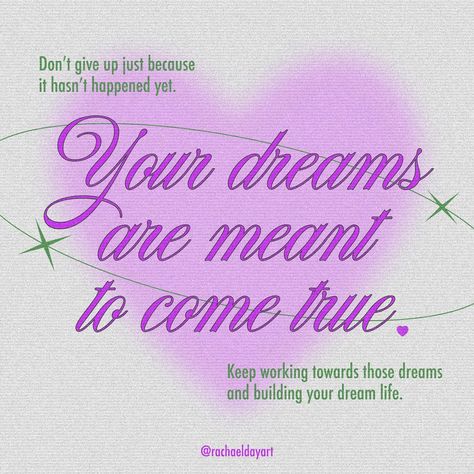 Those dreams of yours are meant to happen. 💫 Share a dream/life goal that you're brewing in the comments. I would love to know what everyone's dreaming of! 🥰 Dream Life Affirmations, Morning Manifestation, Everyone Loves Me, Wallpaper Affirmations, Affirmation Wallpaper, Dream Life Goals, Purple Quotes, Candy Birthday, Handmade Makeup