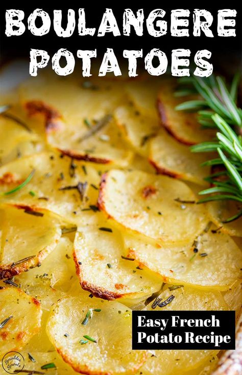 Oven Baked Sliced Potatoes, Layered Potato Bake, Onion Bake, Boulangere Potatoes, Creamy Scalloped Potatoes, Side Dishes For Salmon, French Potatoes, Best Potato Recipes, Potatoes And Onions