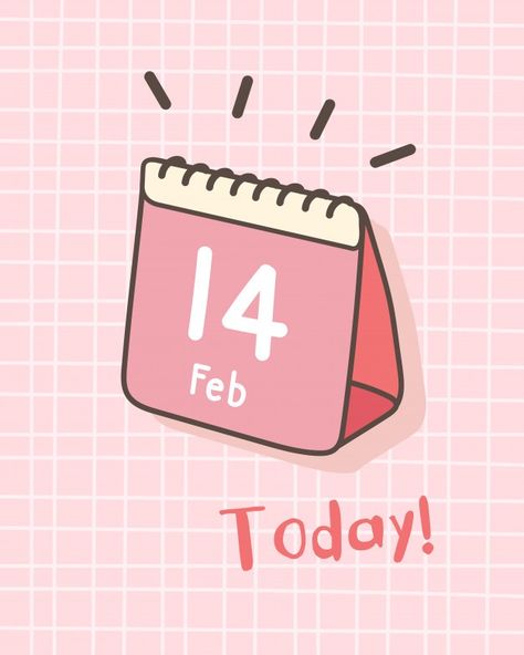 Valentines Template, Cute Numbers, Valentines Day Instagram, Valentine Calendar, Calendar Drawing, Wallpaper Valentines Day, Valentine Wallpaper, Valentines Day Design, Calendar Cute