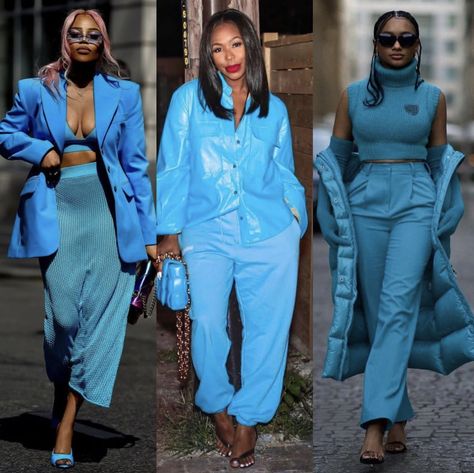 Blue Monochrome Outfit, Blue Monochromatic Outfit, Baby Blue Outfit, Blue Monochrome, Monochromatic Outfit, Monochrome Outfit, Blue Outfit, Baby Blue, Streetwear Fashion