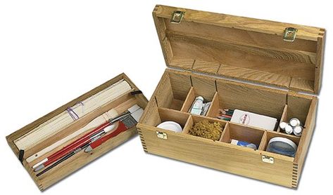 Artist Paint Boxes, Sketch Boxes & Art Storage Boxes - Jerry's Artarama Art Supply Storage, Art Supply Box, Sketch Box, Art Supplies Storage, Travel Supplies, Studio Furniture, Wood Artist, Art Storage, Art Supply