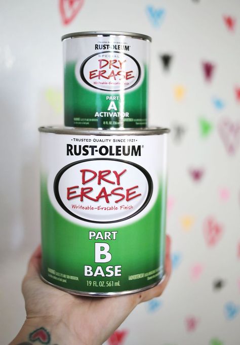 TRY THIS: PAINT A WALL WITH DRY ERASE PAINT! We are going to do our frig! Paint A Wall, Whiteboard Paint, Dry Erase Paint, Dry Erase Wall, A Beautiful Mess, Painted Boards, School Room, Beautiful Mess, Dry Erase Board