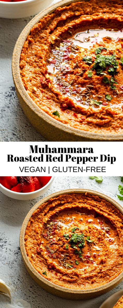 Muhammara Dip Recipe, Mouhamara Recipe, Muhamarra Dip Recipe, Lebanese Muhammara Recipe, Muhamarra Recipe, Roasted Red Pepper Recipes, Roasted Pepper Dip, Lebanese Recipes Authentic, Muhammara Dip