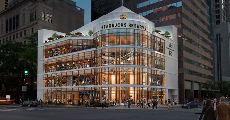 Starbucks just announced it's opening another roastery location. Chicago Magnificent Mile, Starbucks Locations, Starbucks Store, Starbucks Reserve, Magnificent Mile, Kengo Kuma, Michigan Avenue, Chicago Tribune, The Windy City