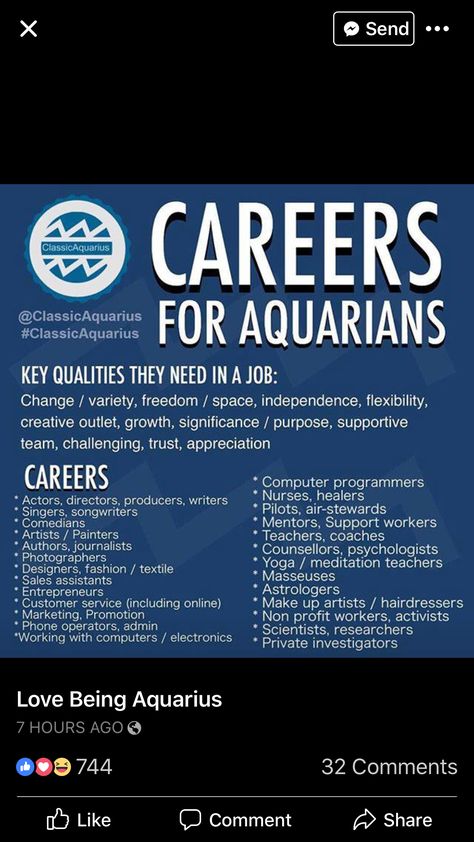 Best Jobs For Aquarius, Aquarius Jobs Career, Classic Aquarius, Career List, Horoscope Traits, Aquarius Career, Aquarius Qualities, Healing Goddess, Aquarius Pisces Cusp