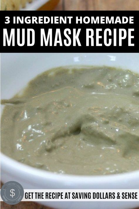 It's super easy to make your own Homemade Mud Mask with just three simple ingredients. This clay mud mask is a tried and true recipe that has been a reader favorite for years. Diy Mud Mask, Mud Mask Recipes, Mud Masks, Clay Mud, Mask For Oily Skin, Mud Bath, Dead Sea Mud, Bath Recipes, Night Time Skin Care Routine