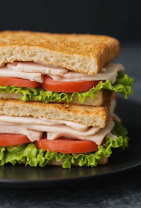 Smoked Turkey BLT Recipe

Ingredients

- 4 slices of your favorite bread
- 8 slices of smoked turkey breast
- 4 slices of cooked bacon
- 1 large tomato, sliced
- 1 cup romaine or iceberg lettuce, shredded
- 1/4 cup mayonnaise
- 1 teaspoon Dijon mustard
- Salt and pepper to taste

Full Cooking Instructions on... Blt Recipe, Turkey Blt, Blt Recipes, Smoked Shrimp, Smoked Turkey Breast, Chicken Spaghetti Recipes, Tomato Sandwich, Avocado Slices, Chicken Spaghetti