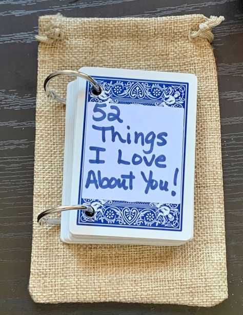 Gift 52 Things I Love About You us Blank Playing Cards - Etsy Blank Playing Cards, Blank Books, Reasons I Love You, A Deck Of Cards, Keepsake Books, Blank Labels, Personalized Gifts For Kids, Playing Card Deck, Card Book