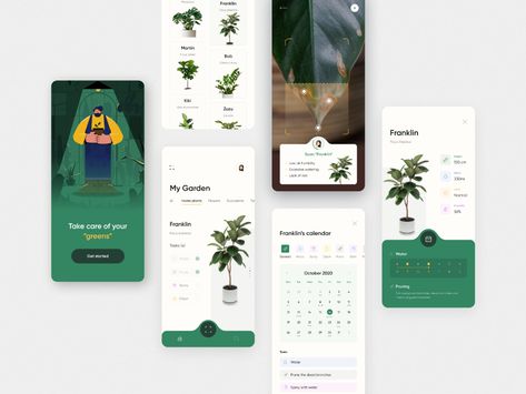 Plant care app concept by Anna Truong for Fireart Studio on Dribbble Trip Planner App, Ux Trends, Plant App, App Ideas, Professional Portfolio, App Concept, Strategy Design, 타이포그래피 포스터 디자인, Ui Ux Designer