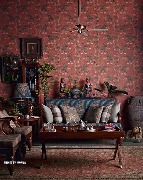 Sabyasachi Mukherjee : India. Sabyasachi Wallpaper, Sabyasachi Mukherjee, Ethnic Decor, Wall Garden, Indian Inspired, Indian Home, Indian Home Decor, Study Room, Wall Panels