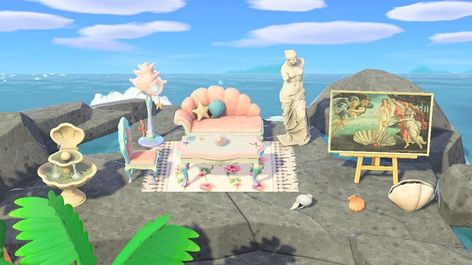 Acnh Mermaid, Pink Island, Mermaid Room, Mermaid Decor, Mermaid Beach, The Little Mermaid, Animal Crossing, A Photo, Nintendo