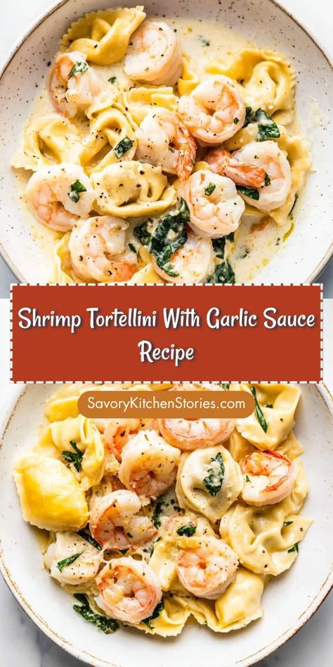 Want to elevate your dinner experience with a delightful seafood recipe? This Shrimp Tortellini with Garlic Sauce is not only quick to whip up but also bursting with flavor. Don’t forget to save this gem for your next culinary adventure in seafood dinners! Shrimp Tortellini, Shrimp In Garlic Sauce, Seafood Dinners, Dinner Experience, Garlic Sauce Recipe, Garlic Shrimp Pasta, Creamy Shrimp, Shrimp Sauce, Seafood Sauce