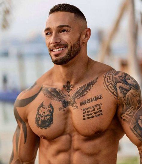 Large Tattooed Men, Muscular Guy With Tattoos, Mucuna Pruriens, Bodybuilders With Tattoos, Natural Testosterone Booster, Big Muscular Tattooed Men, Cycling Diet, Best Bodybuilding Supplements, Family Tattoos For Men