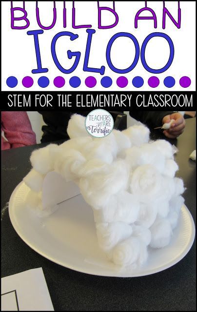 Elementary School Winter Crafts, Arctic Kindergarten, Winter Steam Activities, Inuit Activities, Stem Activities Elementary, Build An Igloo, Winter Stem Challenges, Igloo Building, Winter Stem Activities