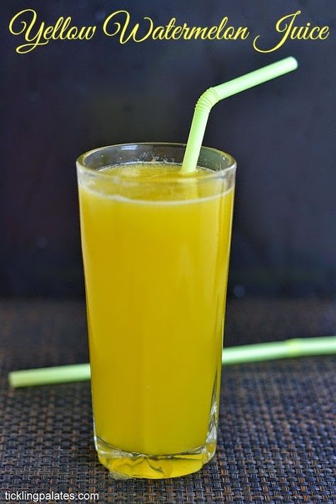 Yellow watermelon juice, easy summer drinks Morning Juice Recipe, Watermelon Juice Recipe, Watermelon Recipe, Pineapple Juice Recipes, Kulambu Recipe, Yellow Watermelon, Morning Juice, Watermelon Drink, Watermelon And Lemon